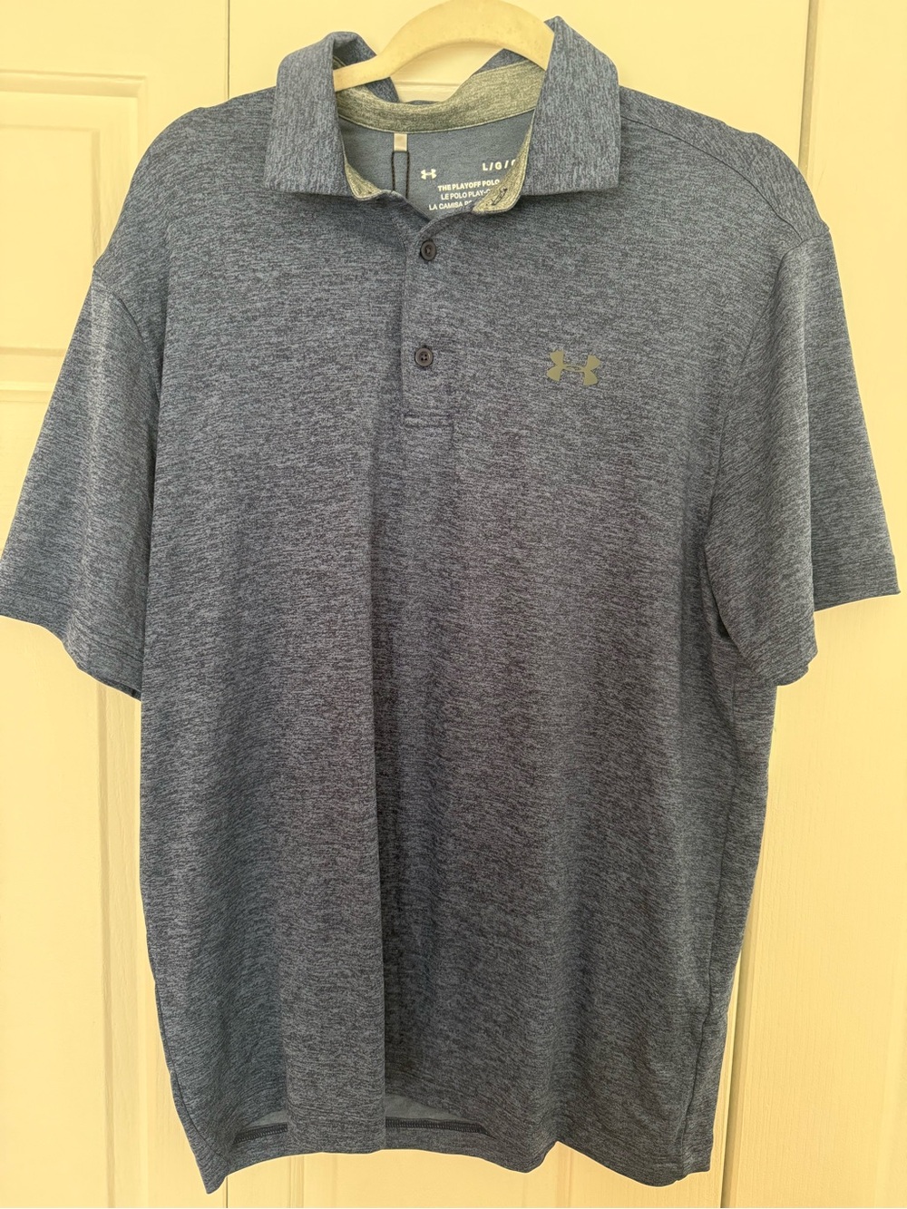 Under Armour Heathered Navy Playoff Polo